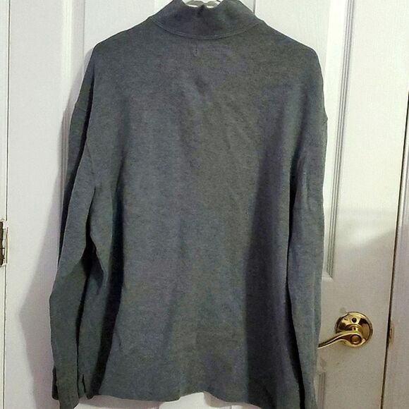 Polo Ralph Lauren Heather Gray Pony Logo Quarter Zip Pullover Windbreaker Jacket - Picture 7 of 11